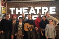 the cast of violet at the theatre cafe