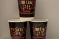he theatre cafe cups signed by jason robert brown, carrie hope fletcher and rachel tucker