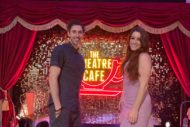 blake harrison and lucie jones at the theatre cafe