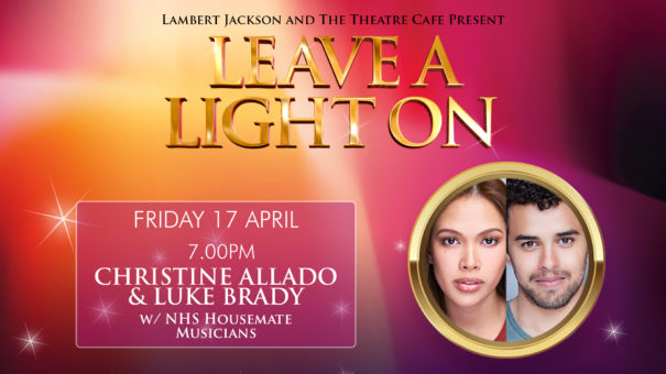 leave a light on christine allado and luke brady the theatre cafe
