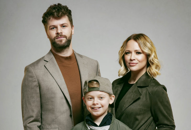 Jay McGuiness, Kimberley Walsh and Theo Collis, Sleepless A Musical Romance credit Matt Crockett